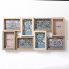 Bungalow Rose Gullickson Wood Puzzle Design Collage Picture Frame ERCD1022